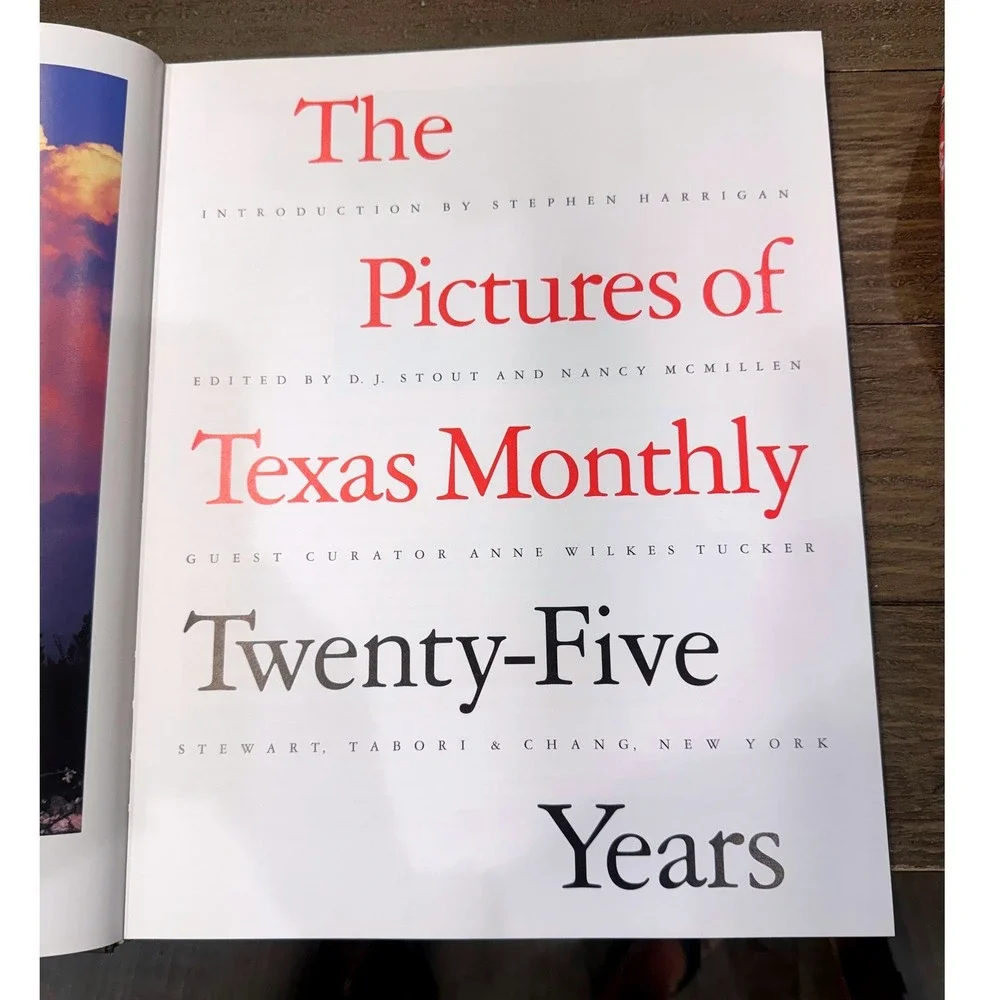 Pictures of Texas Monthly 25 Years 1998 First Printing Hardcover Photography